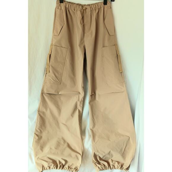 Love Tree Parachute Cargo Pants Women's Size Small Khaki Tan - Picture 1 of 4